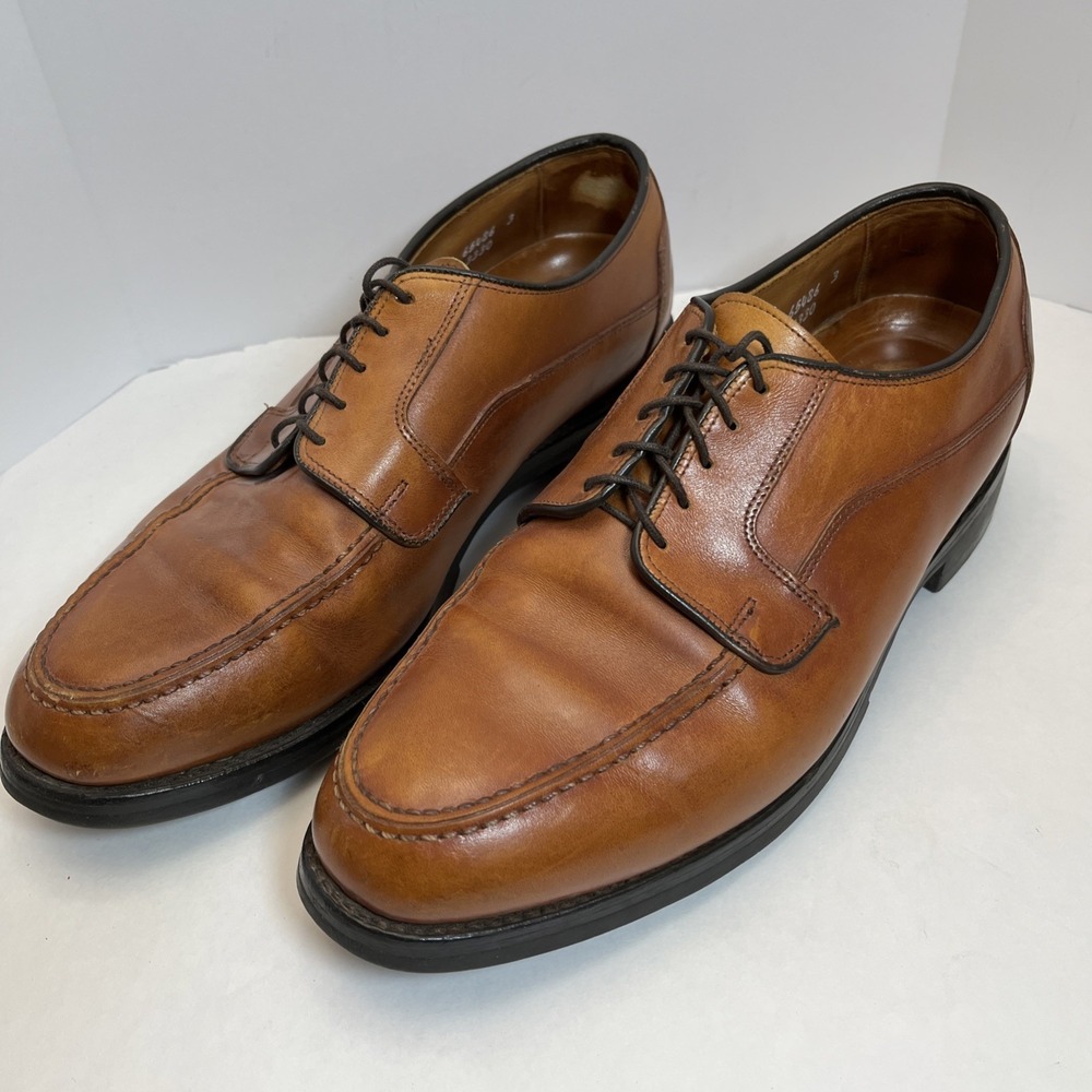 Allen Edmonds Derby Oxford Dress‎ Shoe Men's Size 10D 1168 Brown Leather Lace Up